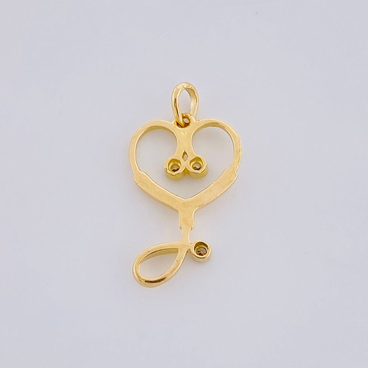Dije Estetoscopio 1.15g / 2.2cm Oro Amarillo 18K