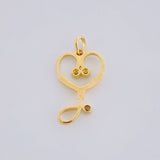 Dije Estetoscopio 1.15g / 2.2cm Oro Amarillo 18K