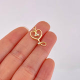 Dije Estetoscopio 1.15g / 2.2cm Oro Amarillo 18K