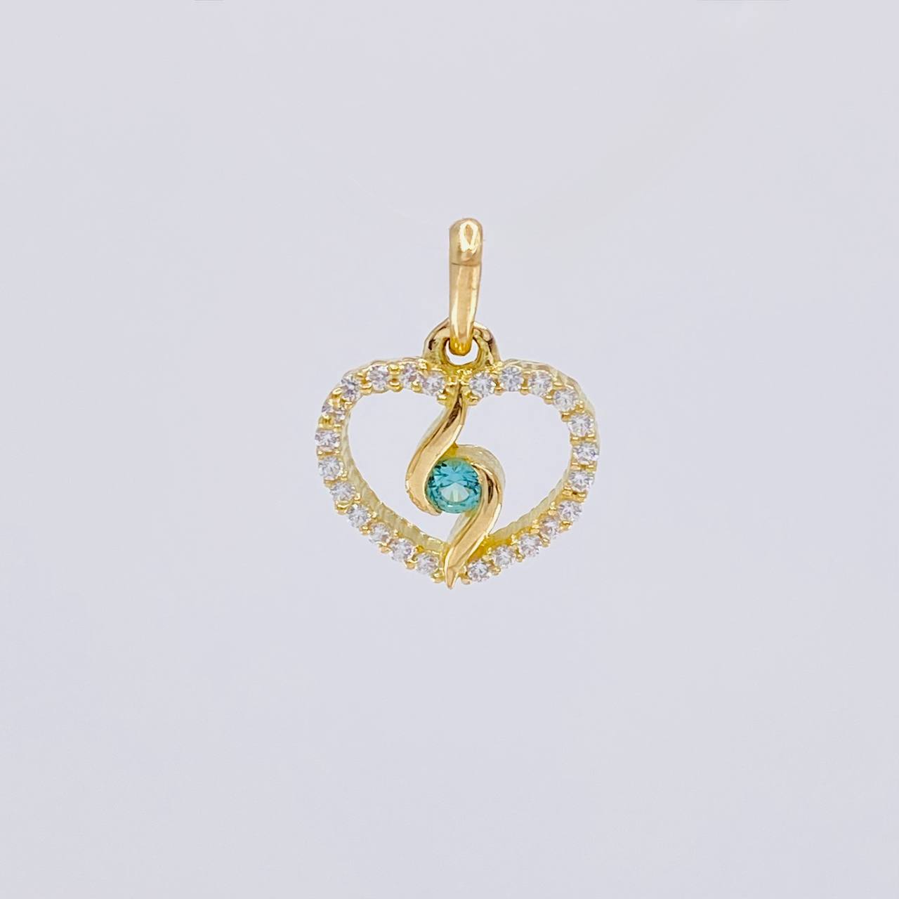 Dije Silueta Espiral 0.95g / 1.3cm Oro Amarillo 18K