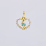 Dije Silueta Espiral 0.95g / 1.3cm Oro Amarillo 18K