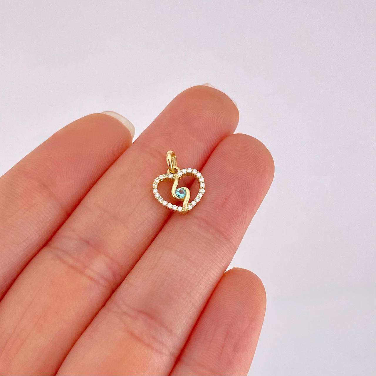 Dije Silueta Espiral 0.95g / 1.3cm Oro Amarillo 18K
