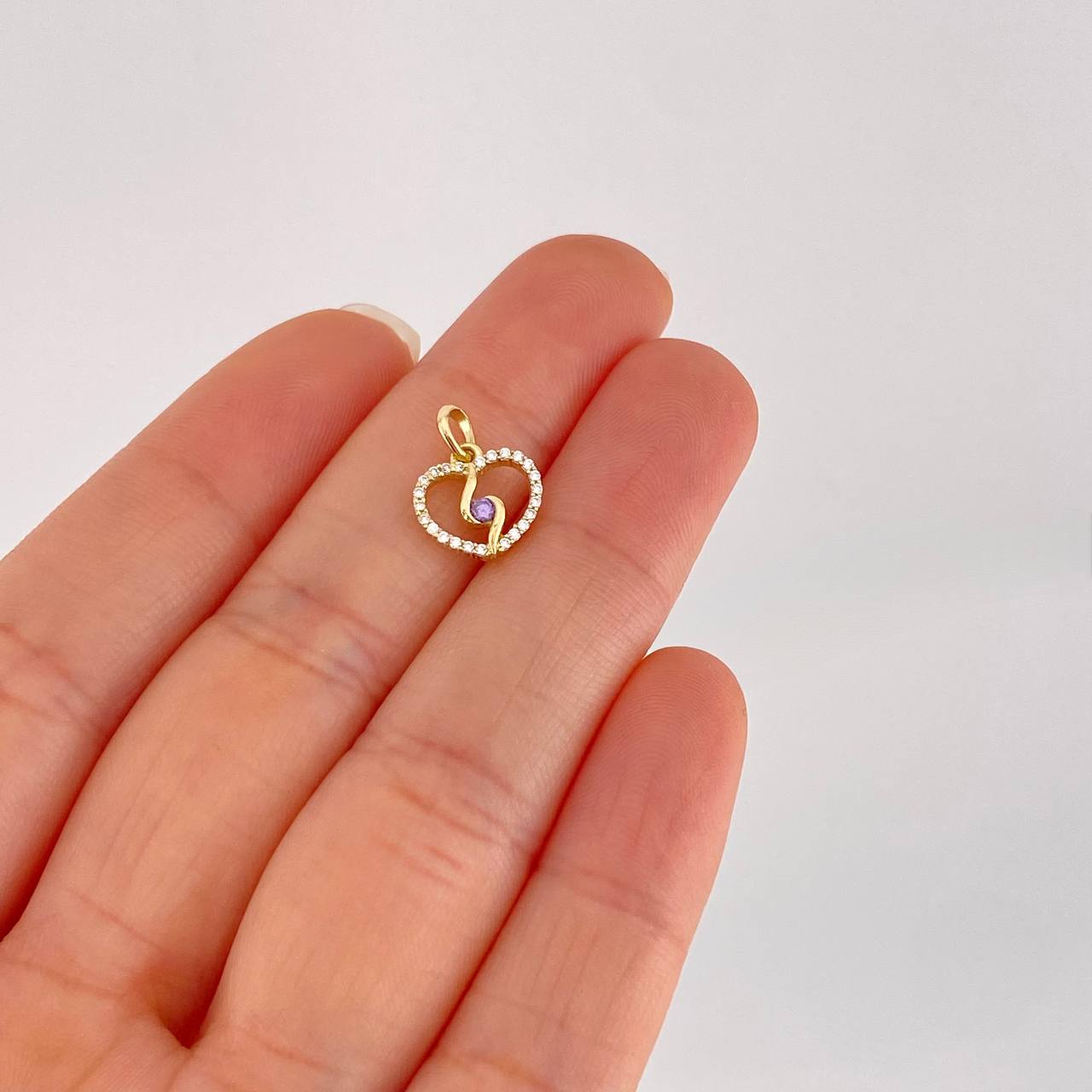 Dije Silueta Espiral 0.9g / 1.4cm Oro Amarillo 18K