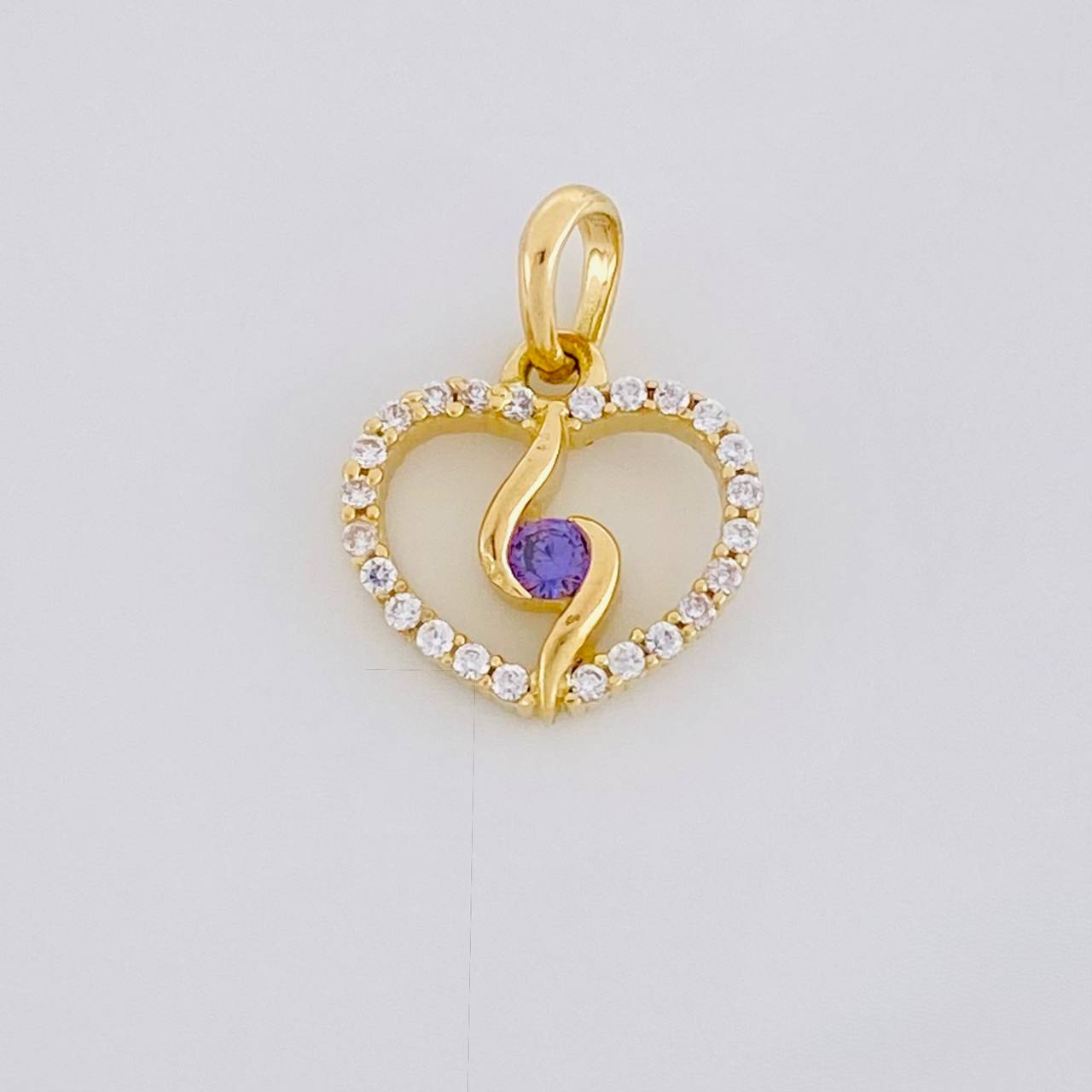 Dije Silueta Espiral 0.9g / 1.4cm Oro Amarillo 18K