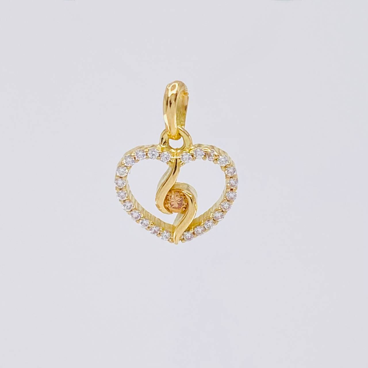 Dije Silueta Espiral 0.9g / 1.4cm Oro Amarillo 18K