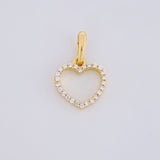 Dije Silueta Corazón 0.65g / 1.4cm Oro Amarillo 18K