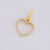 Dije Silueta Corazon 0.65g / 1.4cm Oro Amarillo 18K