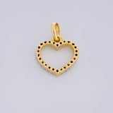 Dije Silueta Corazón 0.6g / 1.4cm Oro Amarillo 18K