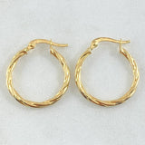 Candongas Sofi 1.25gr / 2.3cm / Oro 18K *