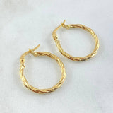 Candongas Sofi 1.25gr / 2.3cm / Oro 18K *