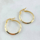 Candongas Clau 1.05gr / 2.3cm / Oro Amarillo 18K *