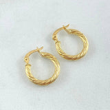 Candongas Sofi 1.2gr / 1.7cm / Oro Amarillo 18K *