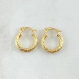 Candongas Sofi 1.15gr / 1.5cm / Oro Amarillo 18K *