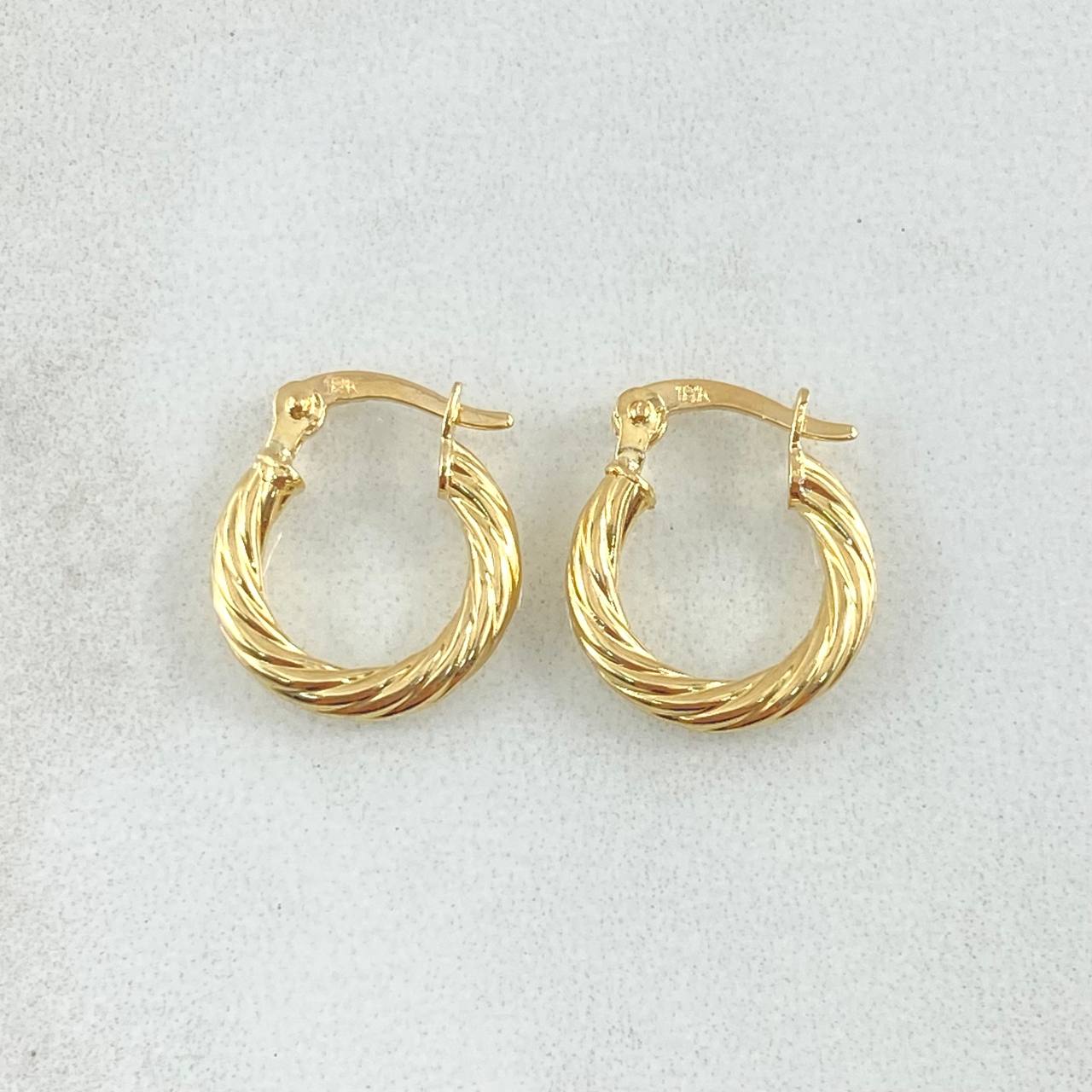 Candongas Mary 1.05gr / 1.4cm / Oro Amarillo 18K ©