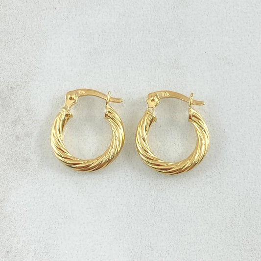 Candongas Mary 1.05gr / 1.4cm / Oro Amarillo 18K ©