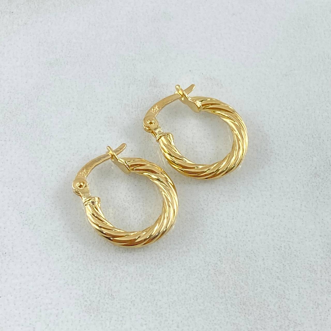 Candongas Sofi 1.15gr / 1.5cm / Oro Amarillo 18K *