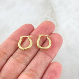 Candongas Sofi 1.1gr / 1.5cm / Oro Amarillo 18K *