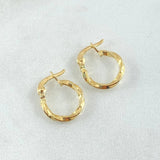 Candongas Kari 0.8gr / 1.5cm- Oro 18K *