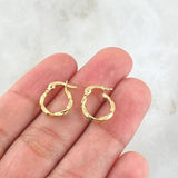 Candongas Kari 0.75gr / 1.3cm / Oro Amarillo 18K -