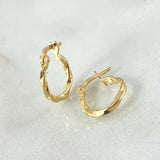 Candongas Kari 0.75gr / 1.3cm / Oro Amarillo 18K *
