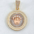 Dije Medalla Corona 6gr / 3.5cm / Oro 18K ©