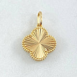 Dije Trebol Dorado 2.55gr / 2.2cm / Oro Amarillo Nac.Esp. 18K ©
