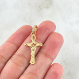 Dije Cruz Cristo 2.1gr / 3.6cm / Oro 18K