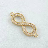Herraje Infinito 1.4gr / 2.5cm / Oro 18K