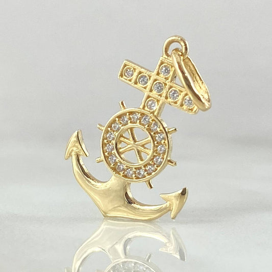 Dije Cruz Anclada 1.5gr / 2.6cm / Oro 18K