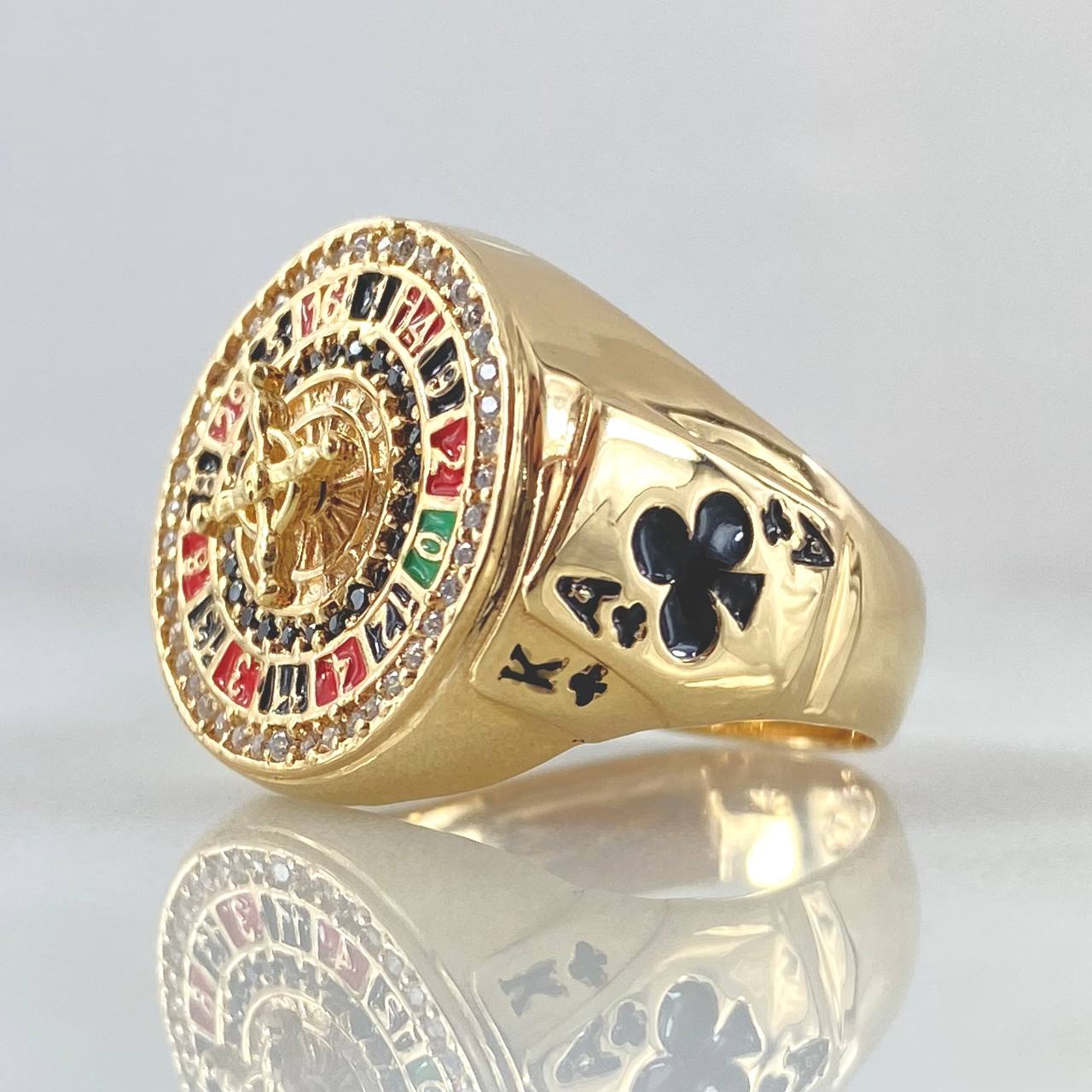 Anillo Ruleta Casino Movil 6.95gr / T10 1/4 / Oro 18K ©
