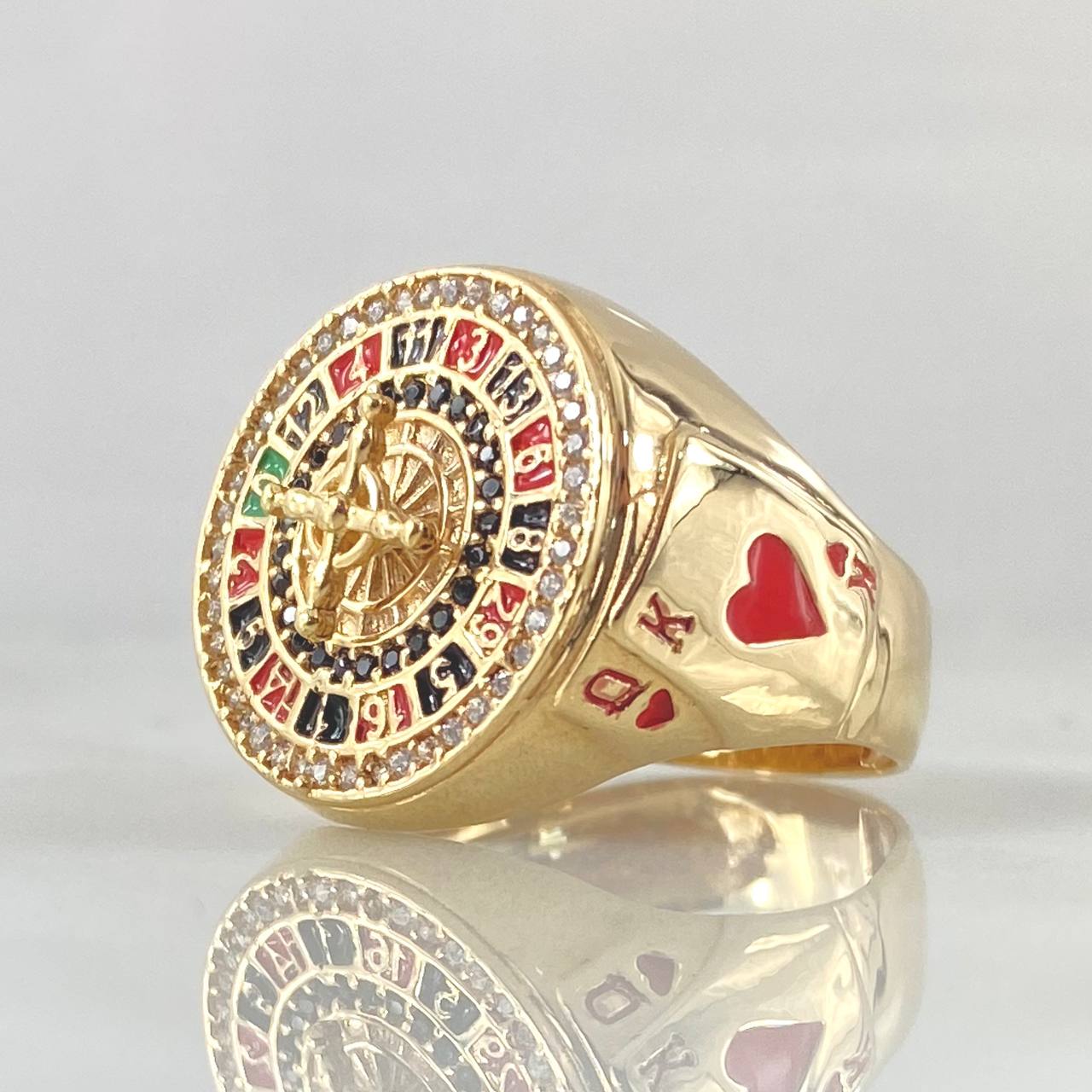 Anillo Ruleta Casino Movil 6.95gr / T10 1/4 / Oro 18K ©
