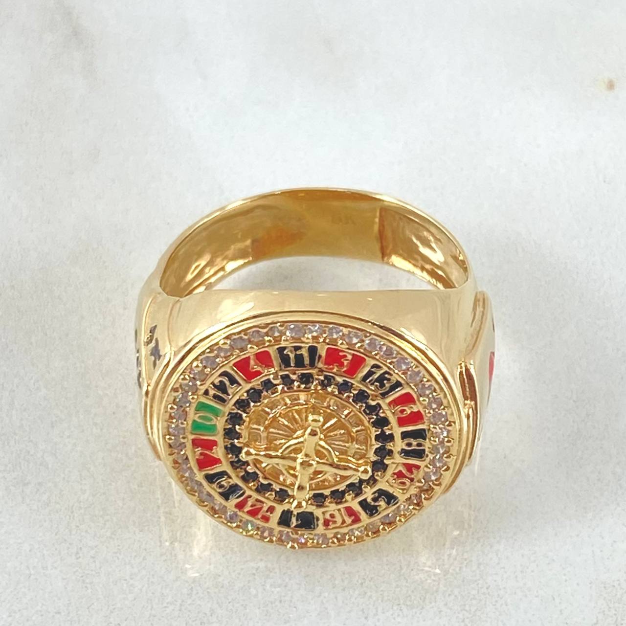Anillo Ruleta Casino Movil 6.95gr / T10 1/4 / Oro 18K ©
