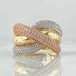 Anillo Lazos Cruzados 6.91gr / T6 3/4 / Oro 18K ©