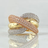 Anillo Lazos Cruzados 6.91gr / T6 3/4 / Oro 18K ©