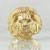 Anillo Rostro Leon 7gr / T12 / Oro 18K ©