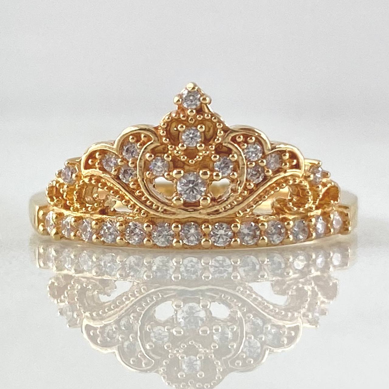 Anillo Tiara 2.5gr / T6 / Oro 18K *