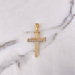 Dije Clavos 9.3gr / 5.5cm / Circones Blancos Tres Oros 18K #