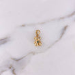 Dije Oso 2.15gr / 1.7cm / Circones Negros Verdes Oro Amarillo 18K $