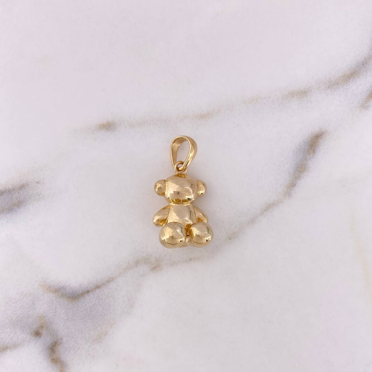 Dije Oso Sin Rostro 4.85gr / 2.4cm / Oro Amarillo 18K #