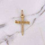 Dije Clavos 8.3gr / 5.3cm / Circones Blancos Oro Amarillo 18K $