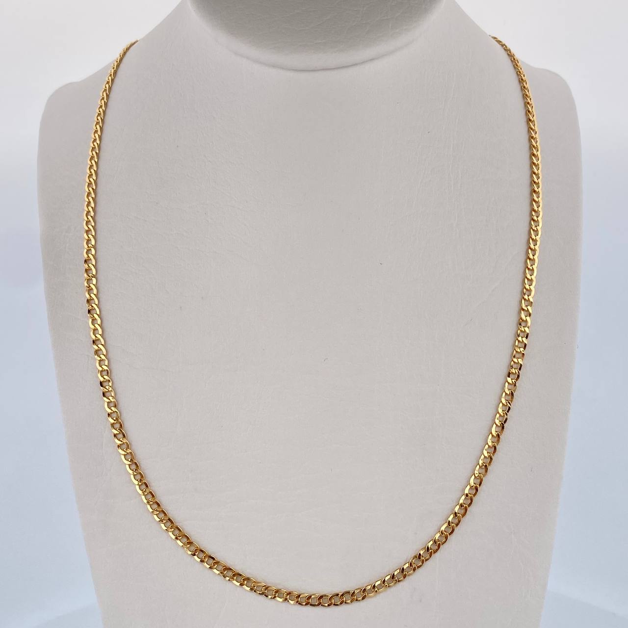 Cadena Cubana 4.15gr / 60.5cm / 2.3mm Oro Amarillo +1 18K &