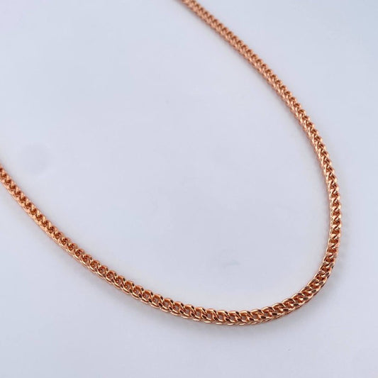 Cadena Franco 17.95gr / 61.4cm / 3.55mm Oro Rosa +3 18K &