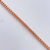 Pulso Franco 7gr / 21.8cm / 3.3mm Oro Rosa +4 18K &