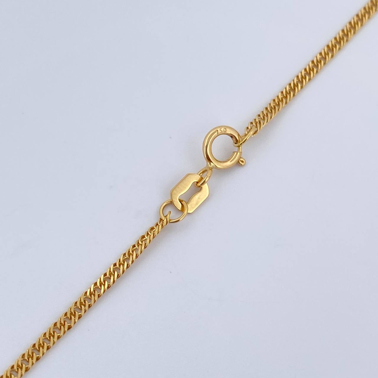 Cadena Cubana Reticulada 1.8gr / 45cm / +3 Oro 18K &