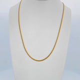 Cadena Cubana Reticulada 1.8gr / 45cm / +3 Oro 18K &