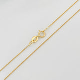 Set Cadena Veneciana + Dije Halo / 2.15g / 45cm Oro Amarillo 18K