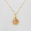 Set Cadena Veneciana + Dije Halo / 2.15g / 45cm Oro Amarillo 18K