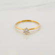 Anillo Solitario Diamante 24 Pts 1.35 g / T7 1/4 Oro Amarillo 18K