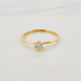 Anillo Solitario Diamante 24 Pts 1.35 g / T7 1/4 Oro Amarillo 18K
