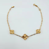 Pulso Cajón Trebol Diamantado 3.65gr / 18cm-19.5cm / 11.2mm Oro Amarillo Nac.Esp. 18K ©